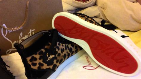 Christian Louboutins All Black Red Bottoms And Cheetah Print Red