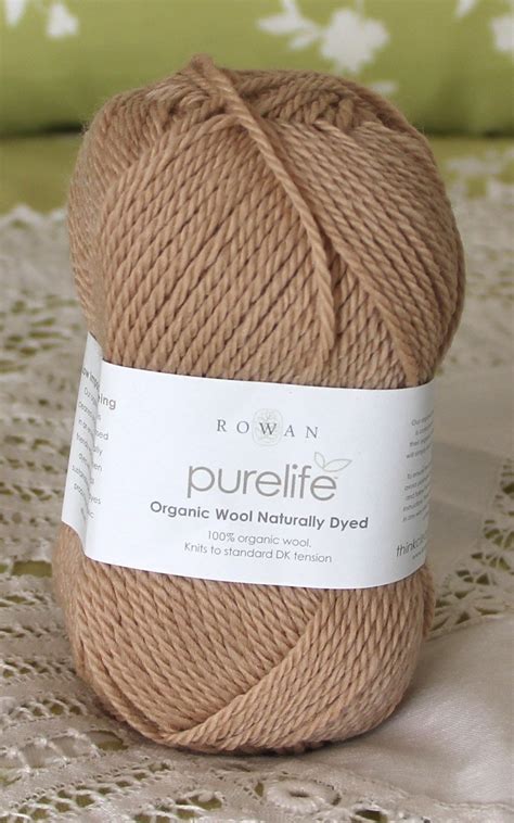 Rowan Purelife Organic Wool Black Tea Yarn ~ 1 Skein ~ 7