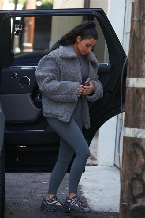 Kim Kardashians In Yeezys Boost 700 V2 ‘geode Sneakers For Spa Day Footwear News