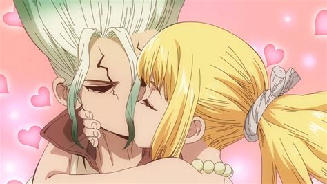 Kohaku Kiss Senku And Pretend As Lovers Dr Stone 第3期 Episode 8 Anime Wacoca Japan People