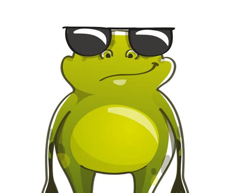 Design Of A Frog With Sunglasses Anime Mouse Mat Tenstickers