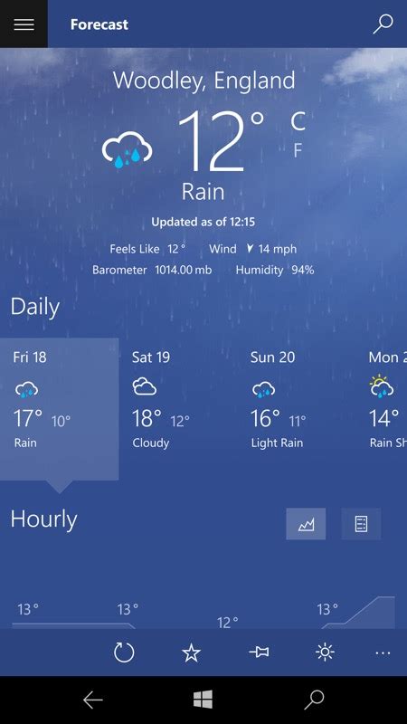 Weather Apps For Windows 10 Mobile That Still Work