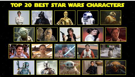 My Top 20 Best Star Wars Characters By Jacobstout On Deviantart