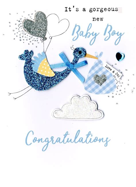 Its A Baby Boy Congratulations A T For You Money Wallet Greeting Card