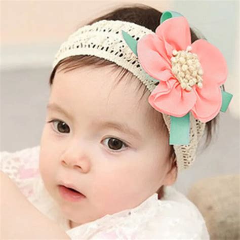 Hot Sale Infant Baby Girl Headband Lace Flower Hair Band Headband