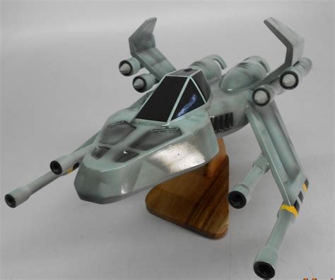 Descent Pyro Gx Spacecraft Mahogany Kiln Dry Wood Model Large New Ebay
