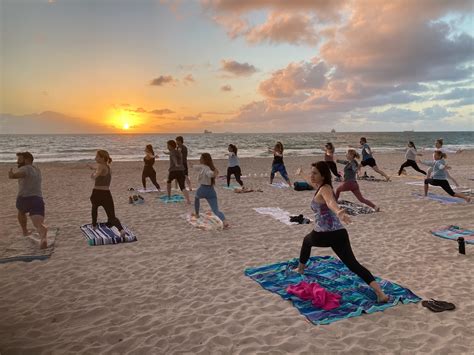 Sunrise Yoga On The Beach Las Olas Association