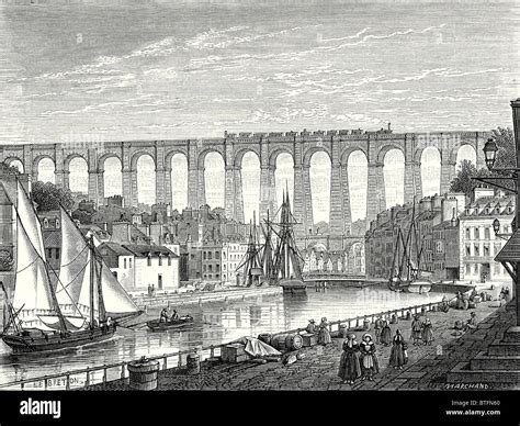 The Morlaix Viaduct On The Paris To Brest Railway Line Stock Photo Alamy