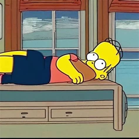 Homer Simpson Sleeping On The Job Stable Diffusion Openart