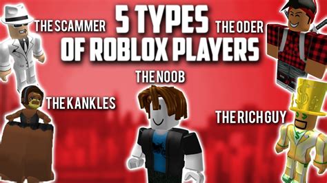 5 Types Of Roblox Players Youtube