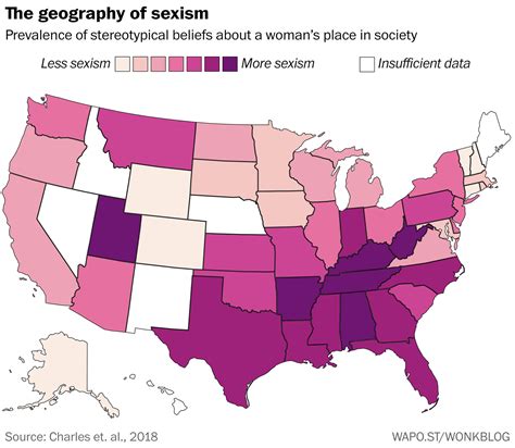 The Most Sexist Places In America The Washington Post
