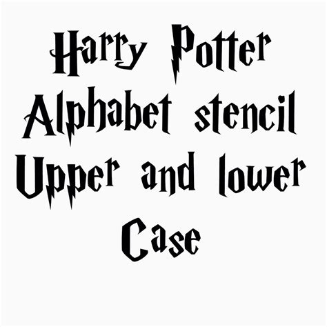 Even a muggle can make decorations that mimic the style of the wizarding world of hogwarts. Harry Potter stencil font full alphabet upper and lower case