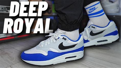 Nike Air Max 1 Deep Royal Blue On Feet Review Youtube