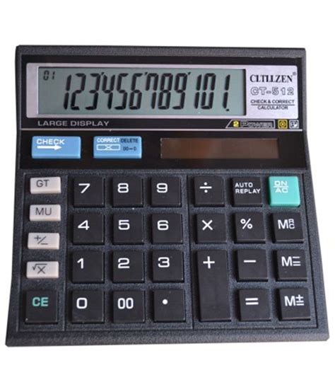 Use pricescope's diamond price calculator below to quickly see what the current retail diamond prices. Cltllzen Ct-512 Basic Black Calculator (12 Digit): Buy ...