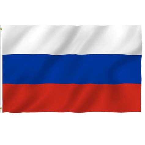 Russia Flag Vivid Color And Uv Fade Resistant Russian Federation