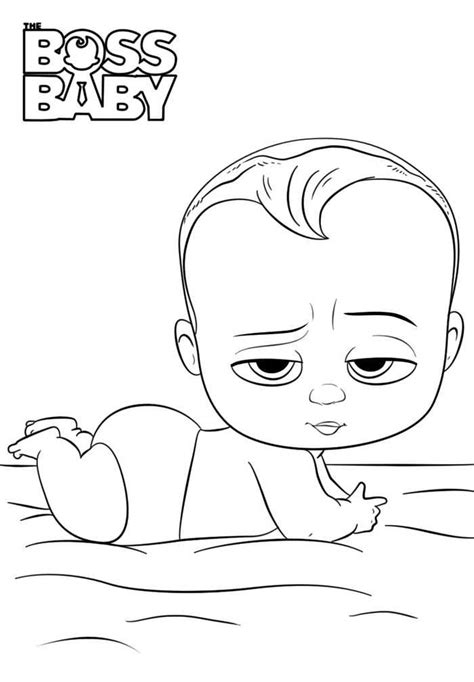Black Boss Baby Boy Coloring Pages