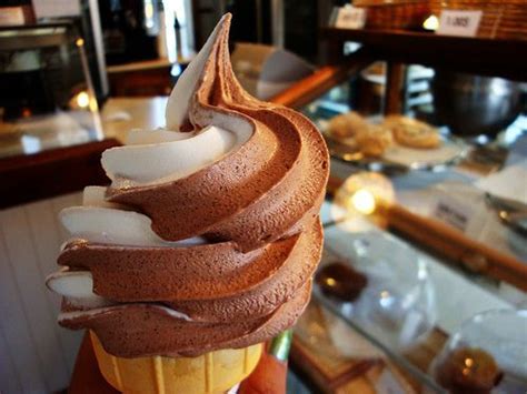 Chocolate Vanilla Swirl The Best Of Both Worlds Ice Cream Swirl Soft Serve Ice Cream Ice