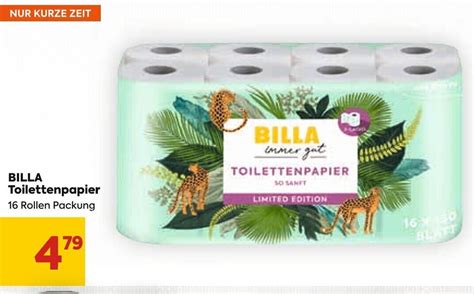 Toilettenpapier Rollen Angebot Bei Billa