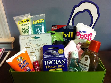 Maybe you would like to learn more about one of these? Honeymoon Survival Kit. Includes: Suncreen, Aloe Vera ...