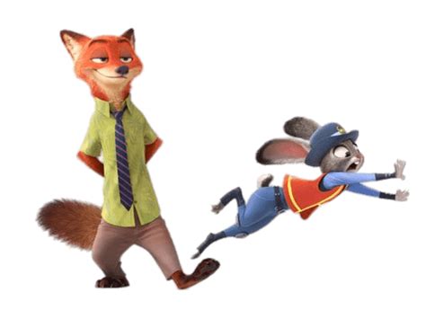 Zootopia Personajes Nick Wilde Y Judy Png Transparente Stickpng
