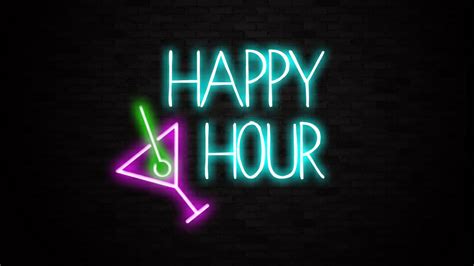 Happy Hour Neon Bar Sign Liberty Games
