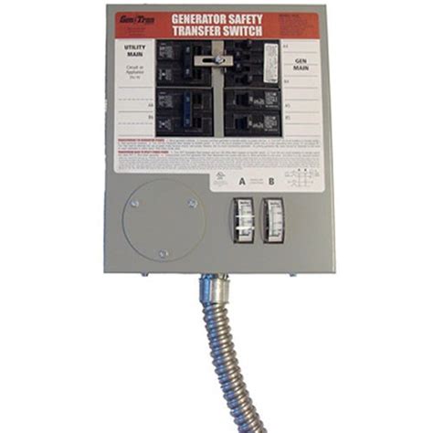 Generac 6376 30 Amp 6 10 Circuit Indoor Manual Transfer Switch For
