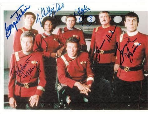 Lot Detail Star Trek Crew Signed 8x10 Photo 6 Signatures Including