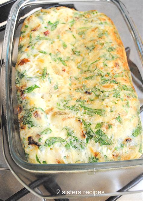 Spinach And Egg Breakfast Casserole 2 Sisters Recipes By Anna And Liz