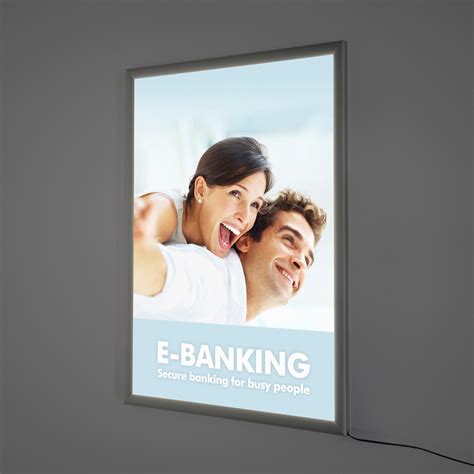 Led Illuminated Single Sided A1 Poster Light Box Snap Frame