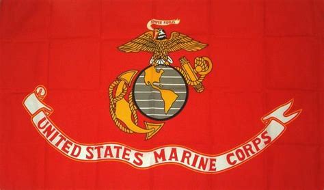 Usmc United State Marine Corps Flag 3 X 5 Semper Fi Fidelis With Brass