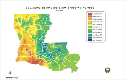 Louisiana 2021 Deer Rut Schedule Calendar Printables Free Blank