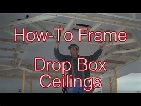 Suspended ceilings, also called drop ceilings or dropped ceilings, are a popular choice for if you are seeking to add insulation to a suspended ceiling that is already in place, however, you will do not attempt to spray foam insulation above the suspended ceiling tiles. How-to Frame Drop Box Ceilings: Home Renovation Tips - YouTube