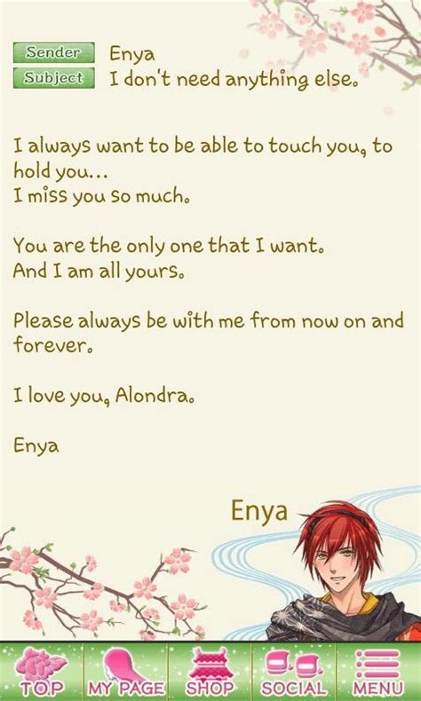 45 romantic love letters for her for him. Sweet love ending, love letter from Enya. Destiny Ninja | Destiny, Love is sweet, Love letters