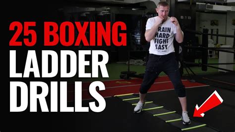 Boxing Footwork Drills With An Agility Ladder Training Youtube