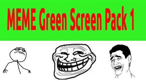 Memetroll Face Green Screen Copyright Free Part 1