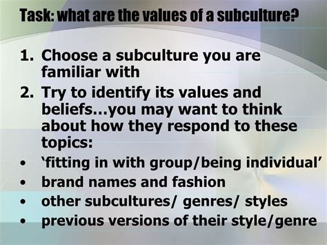 Youthandsubcultures