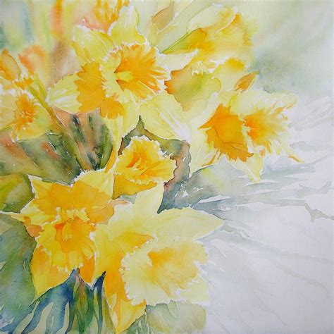 Floral Painting Spring Fresh By Ruth Harris Floral Watercolor