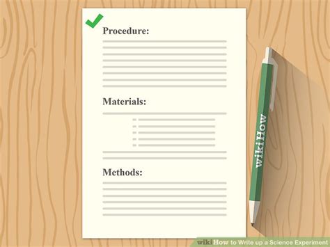 How To Write Up A Science Experiment 11 Steps With Pictures