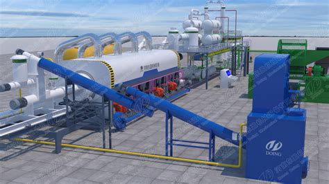 Fully Continuous Waste Tyres Pyrolysis Plant Recycling Tires To Fuel Oil Automatically
