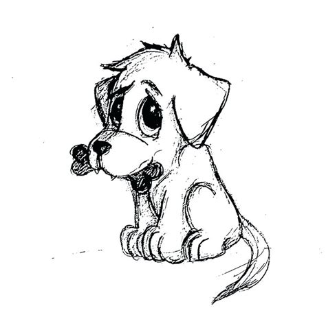 Cute Drawing Of A Puppy Free Download On Clipartmag