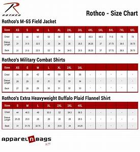 Rothco Size Chart Apparelnbags Com