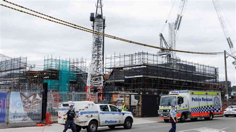 Crane Collapses ‘right Through A Construction Site In Pyrmont Sydney