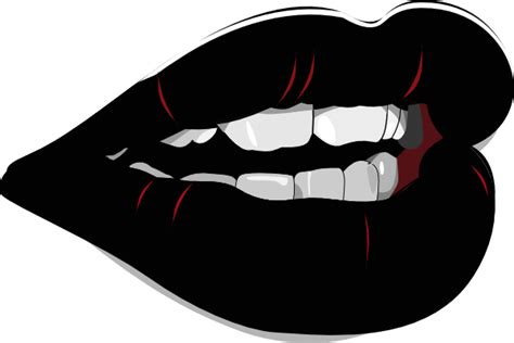 Black Lips Clip Art At Vector Clip Art Online Royalty Free