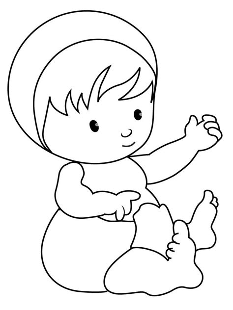 Baby Girl Coloring Page Free Printable Coloring Pages For Kids