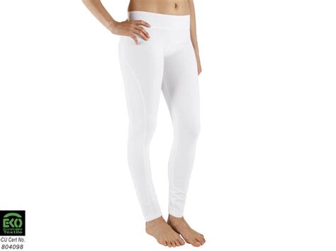 Yoga Legging Coton Bio Et Lycra Blanc V Tements De Yoga Femme