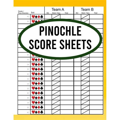 Pinochle Cheat Sheet Printable