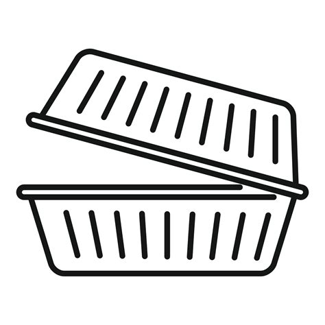 Takeout Food Container Icon Outline Style Vector Art At Vecteezy