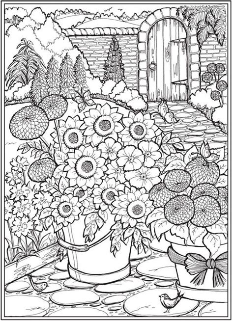 Flower Garden Coloring Pages Printable At Coloring Page