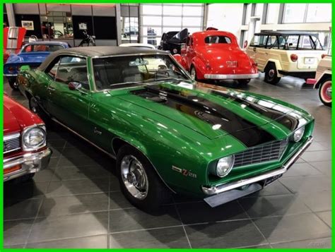 1969 Chevrolet Camaro Z28 Rallye Green On Houndstooth Mint Mint Mint