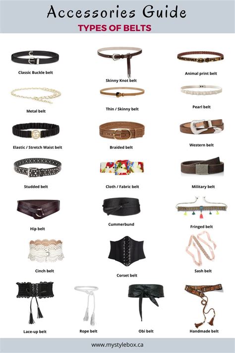 types of belts fashion vocabulary fashion infographic fashion illustrations techniques